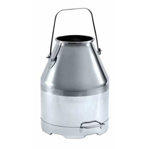 Secchio per latte in acciaio inox, 30 litri con manico